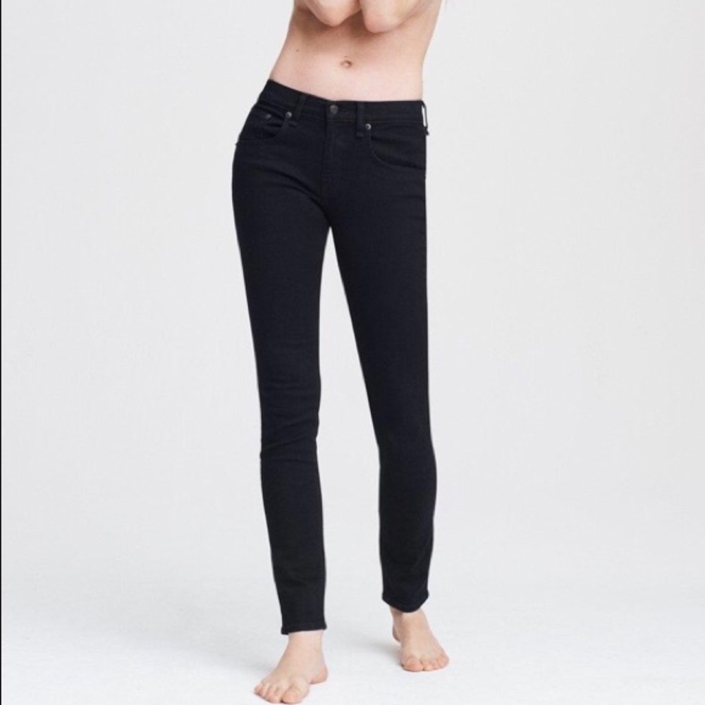 Like New - Rag & Bone Black Skinny Jeans 24
